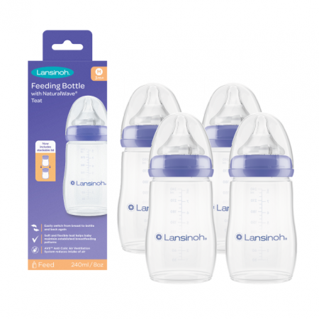 LANSINOH - Pachet 4x Biberon Lansinoh - 240 ml.