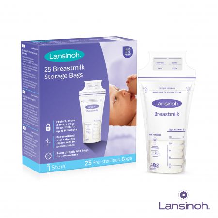Kit: HPA lanolin x10ml, tampoane pentru san x24buc, pungi de stocare a laptelui x25buc [6]