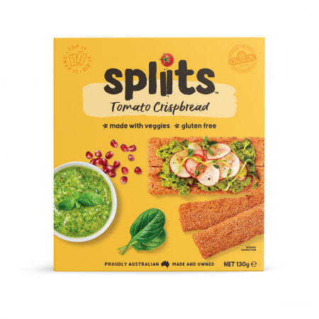 Crackers & Paine uscata - Pâine uscată cu roşii SPLIITS fără gluten - 130 g