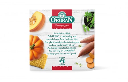Pâine uscată Veggies Garden Cartof dulce și Dovleac, fără gluten, Orgran - 125 g [1]
