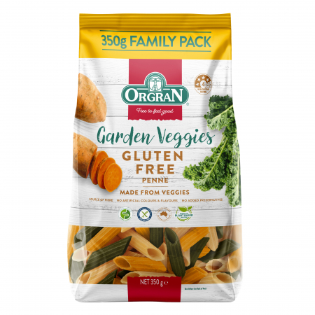 ORGRAN - Paste penne din legume fără gluten - 350 g