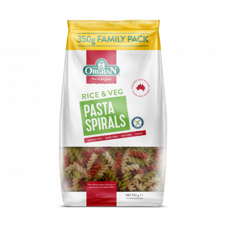 Paste  - Paste spirale din orez și legume fără gluten  - 350 g