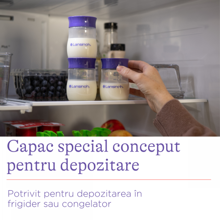Recipient de stocare a laptelui matern Lansinoh (4 buc.) [2]