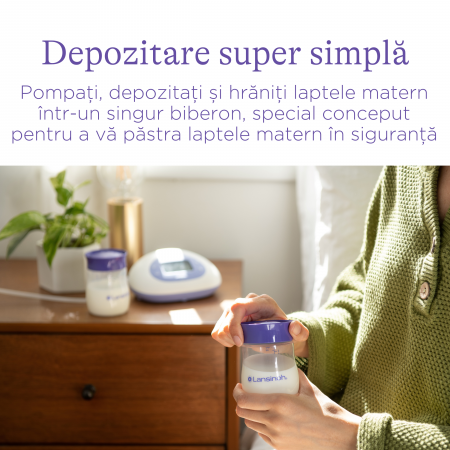 Recipient de stocare a laptelui matern Lansinoh (4 buc.) [1]