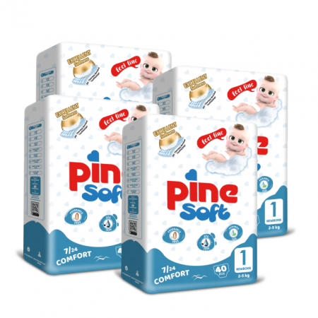 Scutece & Servetele - Scutece pentru bebelusi Pine nou-nascut. marimea 1, 2-5 kg, 160 buc