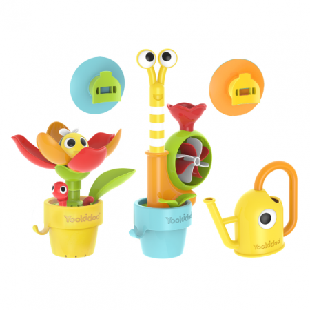 YOOKIDOO - Set jucării de baie Floarea & Melcul Jucăuș, 18 luni+, Yookidoo