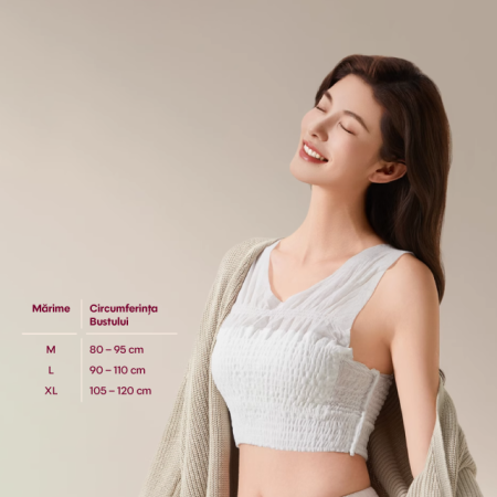 Sutien de unica folosinta, tip bustiera, marimea M, 3 bucati, Apfia Care [8]