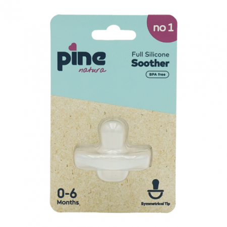 Hranire - Suzetă din silicon, nr 1 x1buc, Pine Natura
