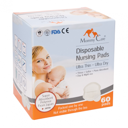 Mama - Tampoane pentru san, Stay Dry, ultra subtiri, 60 bucati, Mommy Care