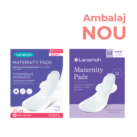 Tampoane Postnatale  Absorbante Saptamana 2+ M x 12 buc Lansinoh [1]