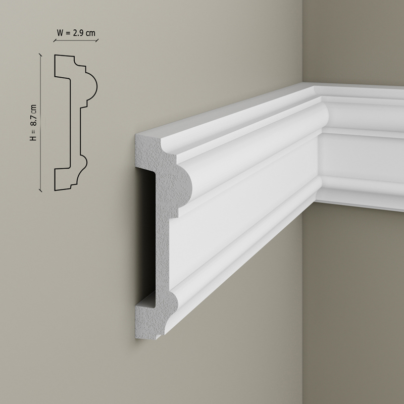 Brau decorativ din polimer rigid B13 - 8.7x2.9x200 cm [4]