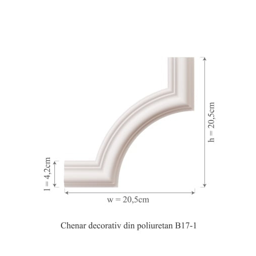 Chenar decorativ din poliuretan B17-1 - 20.5x20.5x1.7 cm [2]