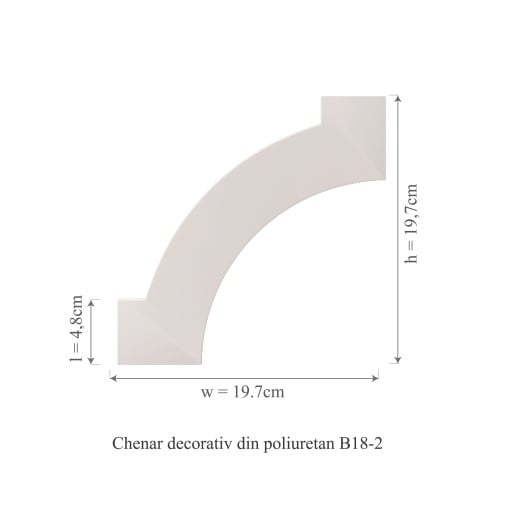Chenar decorativ din poliuretan B18-2 - 19.7x19.7x1 cm [2]