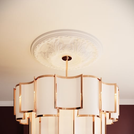 Rozeta decorativa din poliuretan R109 - diametru 49.5 cm [3]