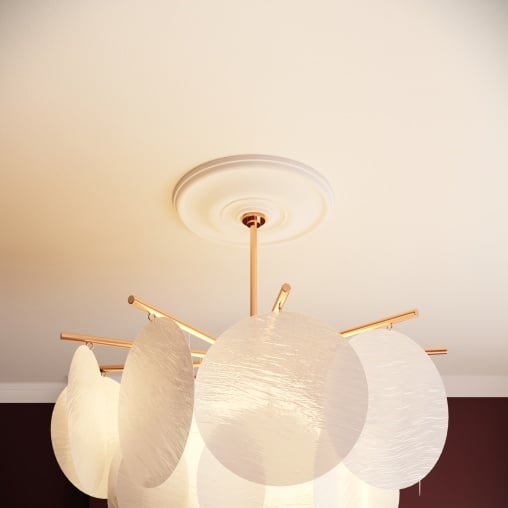 Rozeta decorativa din poliuretan R128 - diametru 30 cm [3]