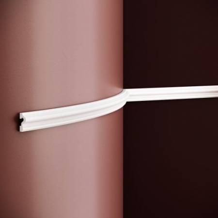 Profile flexibile - Brau decorativ din poliuretan flexibil B10F - 3.2x1.6x200 cm