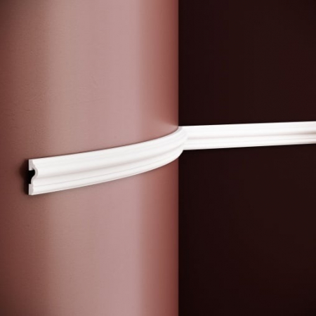 Profile flexibile - Brau decorativ din poliuretan flexibil B17F - 4.2x1.7x200 cm