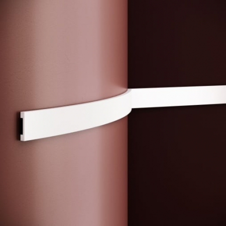 Profile flexibile - Brau decorativ din poliuretan flexibil B18F - 4.8x1x200 cm