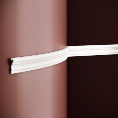 Profile flexibile - Brau decorativ din poliuretan flexibil B19F - 5.1x1.5x200 cm