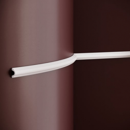 Profile flexibile - Brau decorativ din poliuretan flexibil B21F - 2.3x1.2x200 cm