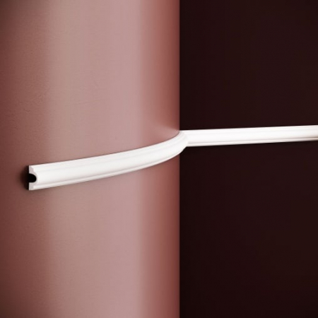 Profile flexibile - Brau decorativ din poliuretan flexibil B22F - 2.9x1.6x200 cm