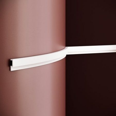 Profile flexibile - Brau decorativ din poliuretan flexibil B23F - 3.8x1.2x200 cm