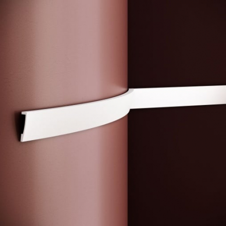 Profile flexibile - Brau decorativ din poliuretan flexibil B24F - 5x1.3x200 cm