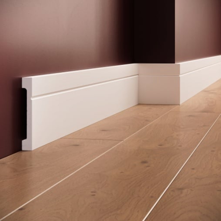 Plinte - Plinta decorativa din polimer rigid S12 - 11x1.6x200 cm