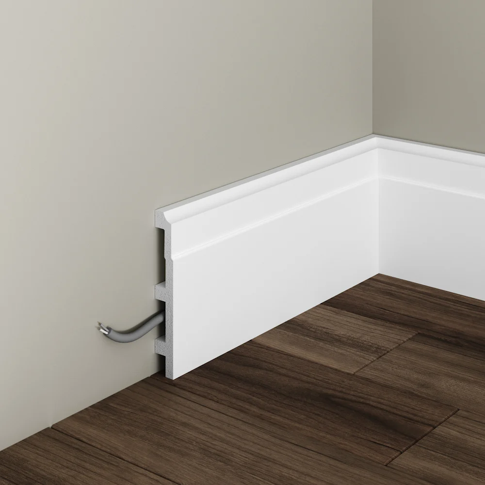 Plinte - Plinta decorativa din polimer rigid S22 - 12x1.8x200 cm