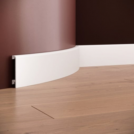 Profile flexibile - Plinta decorativa din poliuretan flexibil S30F - 9x1.6x200 cm