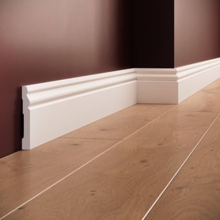 Plinte - Plinta decorativa din polimer rigid S6 - 9.6x1.3x200 cm