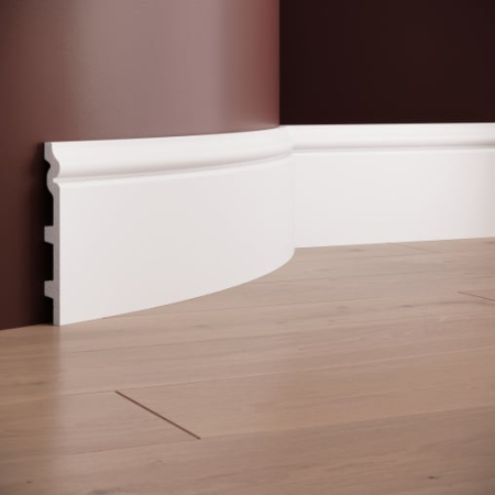 Profile flexibile - Plinta flexibila din poliuretan S15F - 14x1.8x200 cm