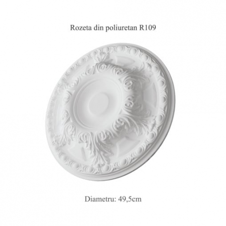 Rozeta decorativa din poliuretan R109 - diametru 49.5 cm [1]