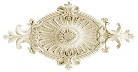 Profile decorative de interior - Rozeta decorativa din poliuretan R114 - 31.5x4.5x60 cm
