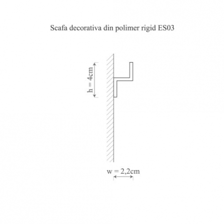 Scafa decorativa din polimer rigid ES3 - 4x2.2x200 cm [1]