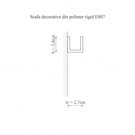 Scafa decorativa din polimer rigid ES7 - 2.7x2.8x200 cm [1]
