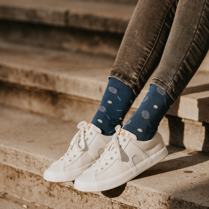 Șosete colorate cu model tenis Silvester Advantage Blue [3]