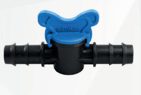 Accesorii tevi prin picurare - Robinet conector SIMKAR pentru tub de picurare 16 mm sau 20mm