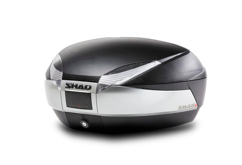 Top Case Shad - Top case SHAD SH48 D0B48400 New titanium with PREMIUM SMART lock