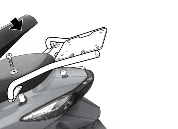 TRANSPORT & DEPOZITARE - Kit de prindere cutie Top Master SHAD K0GL51ST