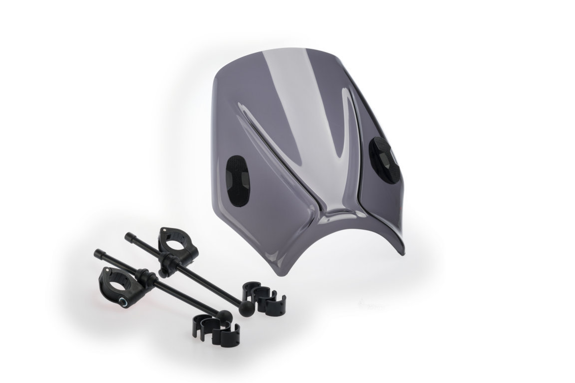 SUSPENSIE CADRU - Windshield PUIG MITO dark smoke