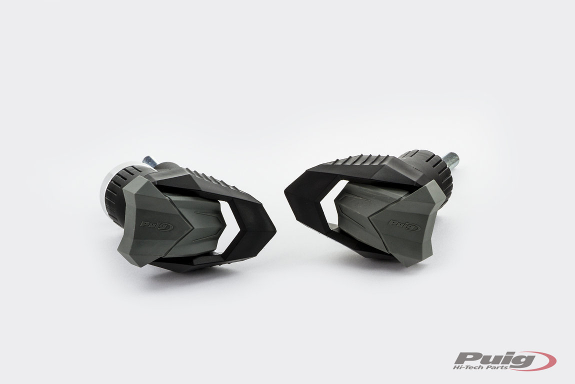 Protectii cadru PUIG - Frame sliders PUIG R19 20792N black with grey rubber