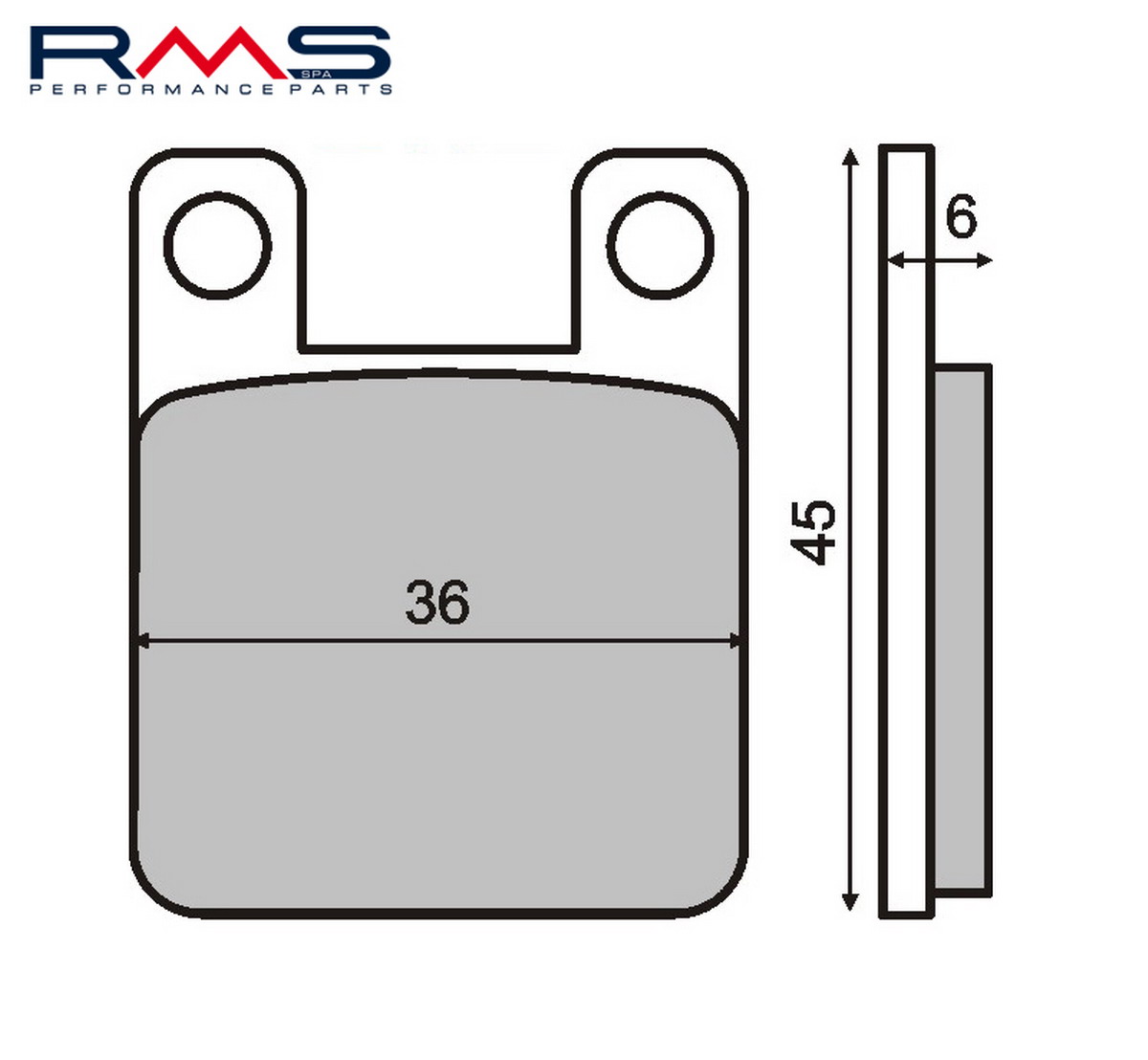 FRANA - Placute de frana RMS organic