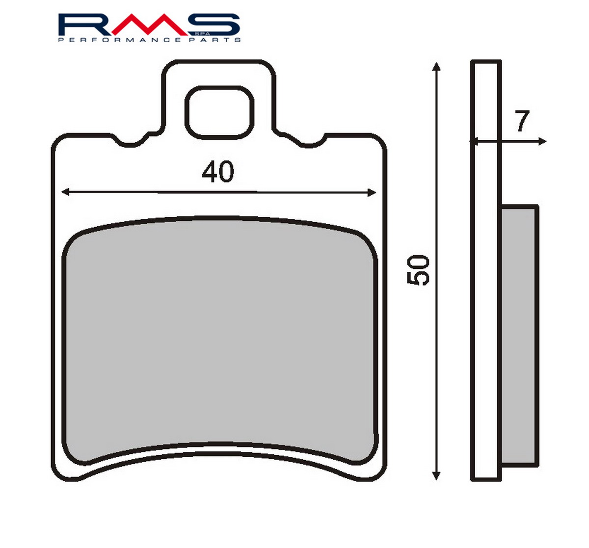 FRANA - Placute de frana RMS organic