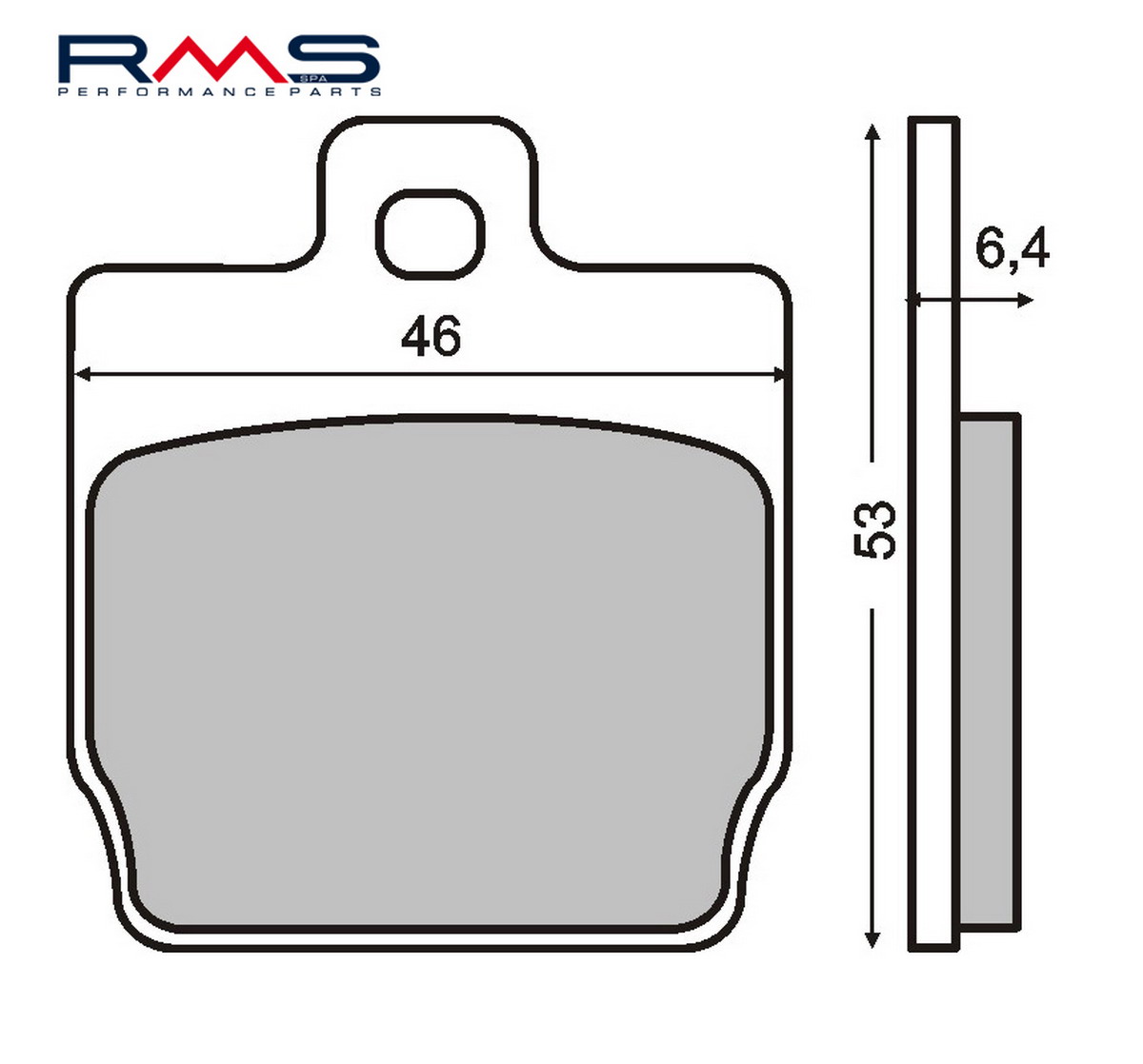 FRANA - Placute de frana RMS organic