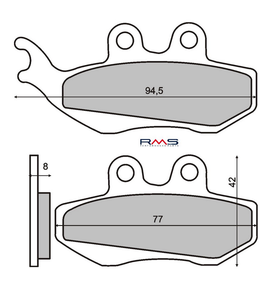 FRANA - Placute de frana RMS organic