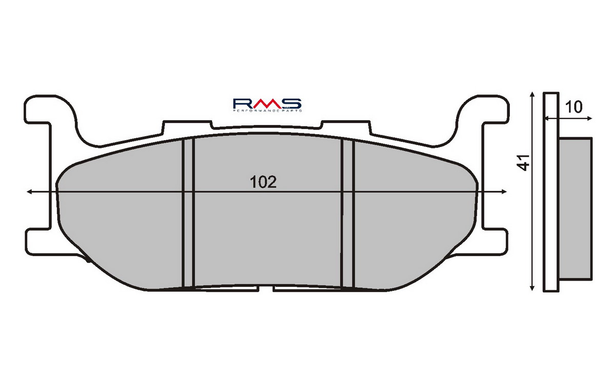 FRANA - Placute de frana RMS organic