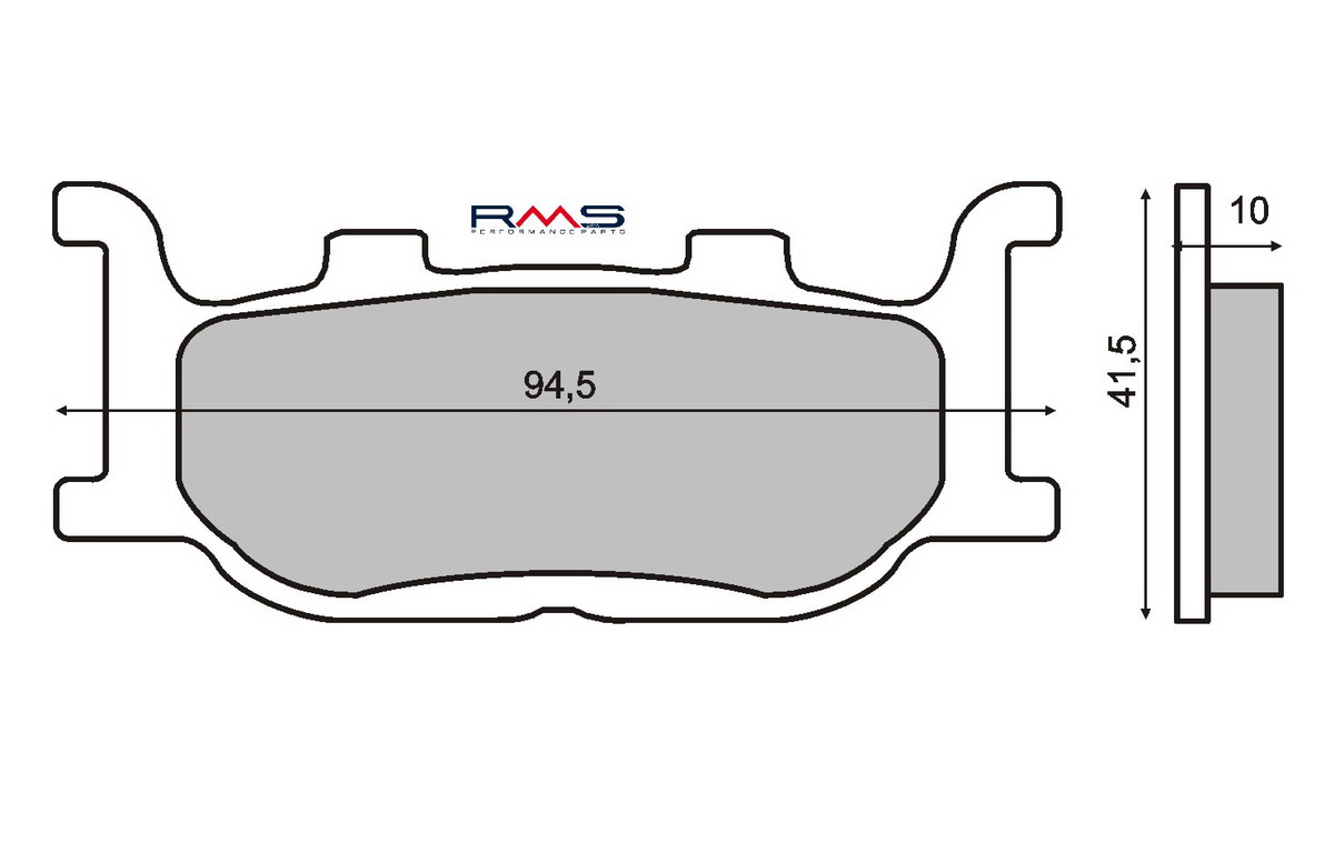 FRANA - Placute de frana RMS organic