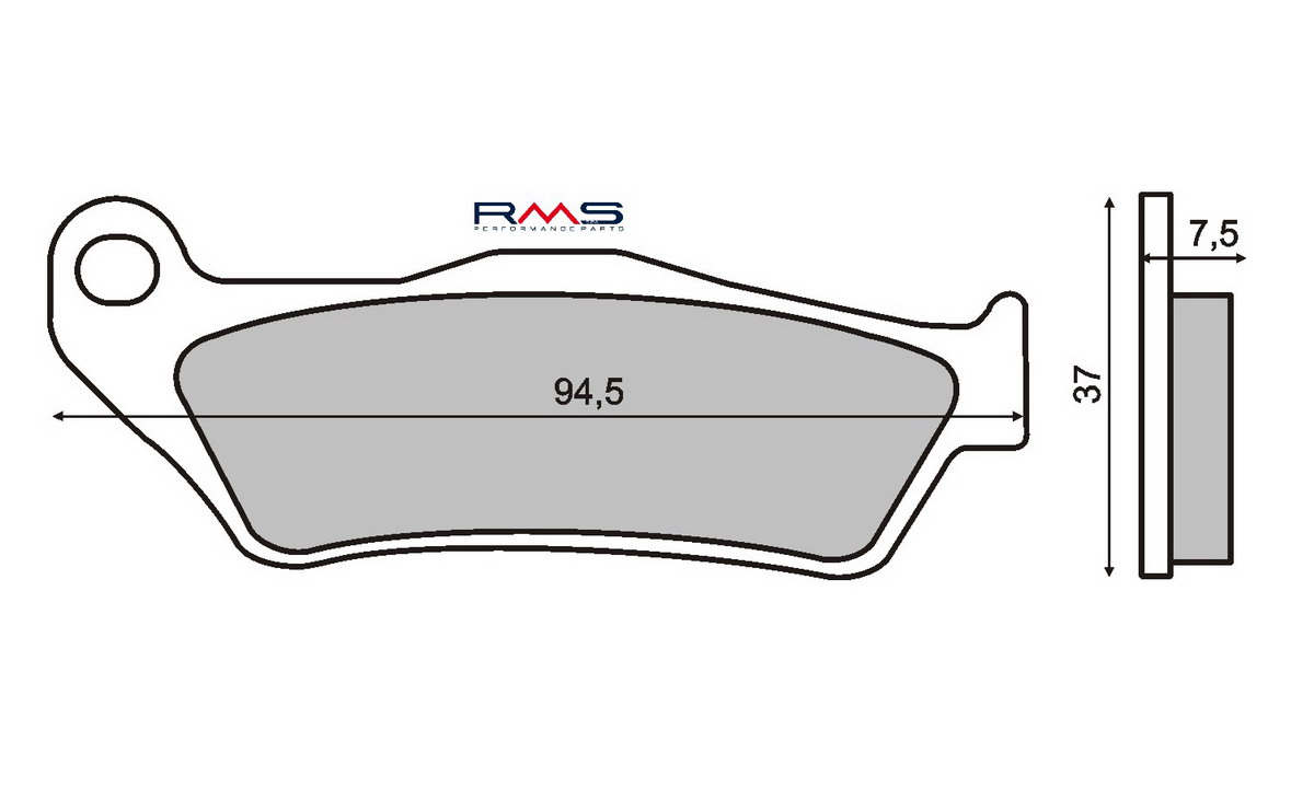 FRANA - Placute de frana RMS organic