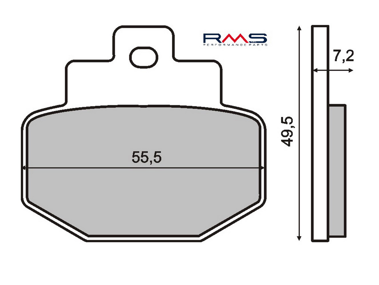 FRANA - Placute de frana RMS organic